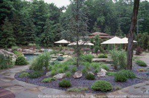 Fantastic landscaping Even the cloudy day can not dampen the beauty of this landscaping!