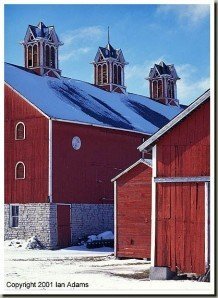 Barn cupolas Okay, this picture has nothing to do with churches in Europe but I just couldn't help myself as I LOVE this shot!