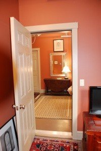 Doorway from the TV room to the guest room/office.
