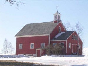 With the cupola placed to envoke the feel of a church steeple, this stylish barn demands your worship