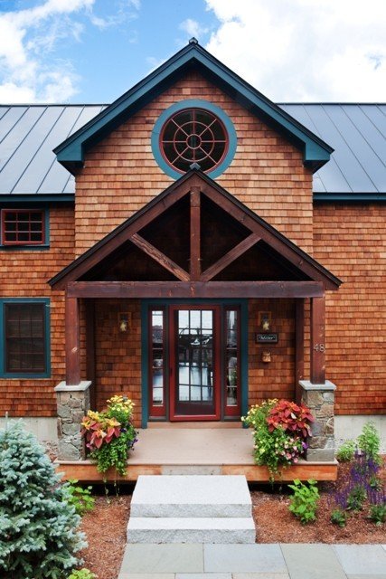 Mountain Homes by Yankee Barn Homes Post and Beam Mountain Lodge