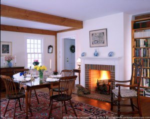 Post and Beam kitchen/dining by Yankee Barn Homes