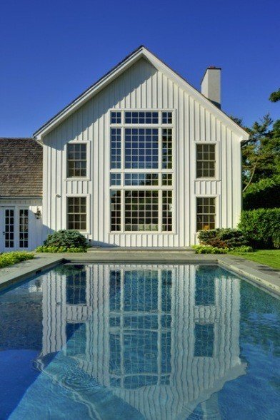 Close-up Pool Contemporary Barn by Yankee Barn Homes barn home