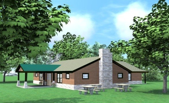Side View Commercial Retreat Yankee Barn Homes