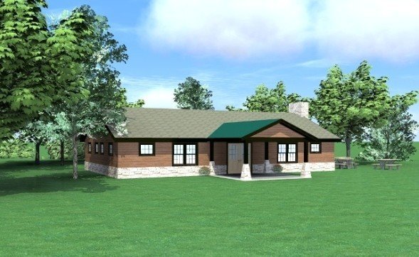 Front Commercial Lodge Yankee Barn Homes