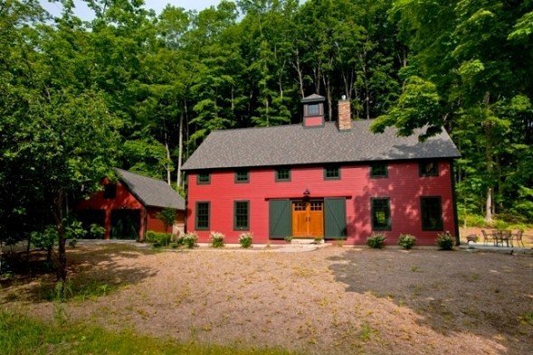 Front Exterior YBH Michigan Home Barn Homes