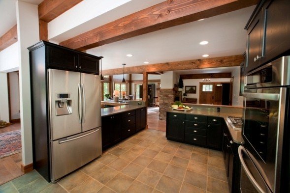 Post & Beam Kitchen Yankee Barn Homes barn homes