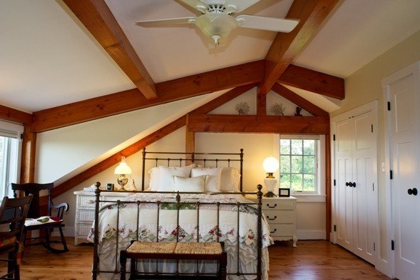 Martha's Vineyard Yankee Barn Master Bedroom barn home