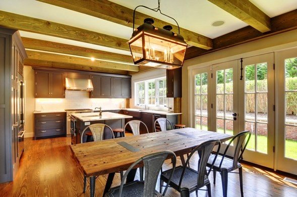 English Cottage Dining Room/Kitchen YBH barn home