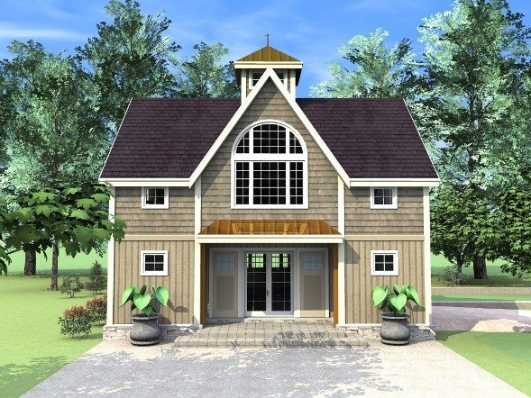 Front Rendering Of the Yankee Barn Homes Beacon Carriage House Carriage House