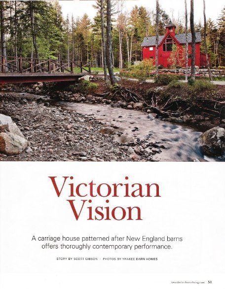 Timber Home Living Cover Page The Bennington by YBH barn homes