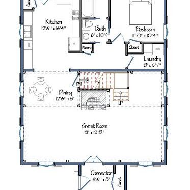 Parris-Briggs Floor Plans Level One