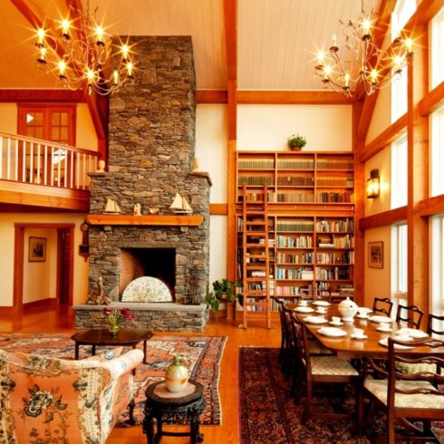 King Post Truss Great Room