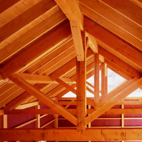 King Post Truss Barn Frame