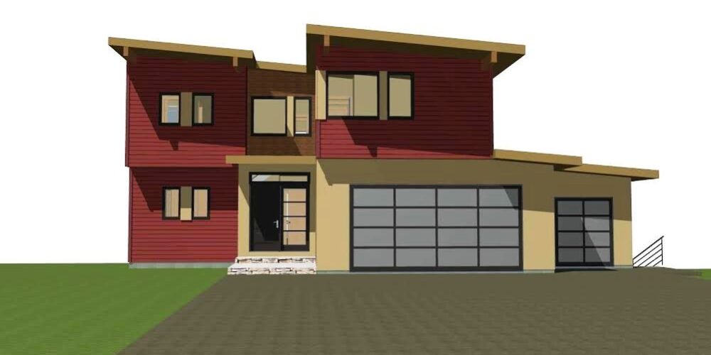 Mid Century Modern Inspired post and Beam