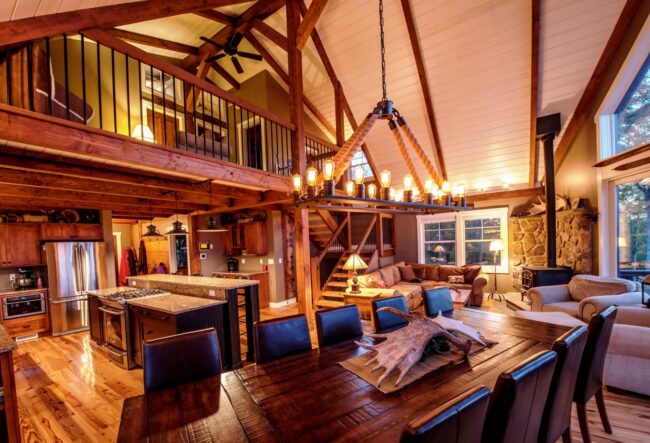 Lighting Moose Ridge Lodge