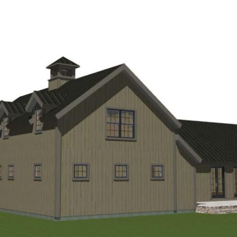 Hunt Valley Barn House Plans Angled Back