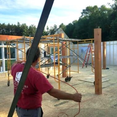 Cooperstown Post and Beam Goes Up