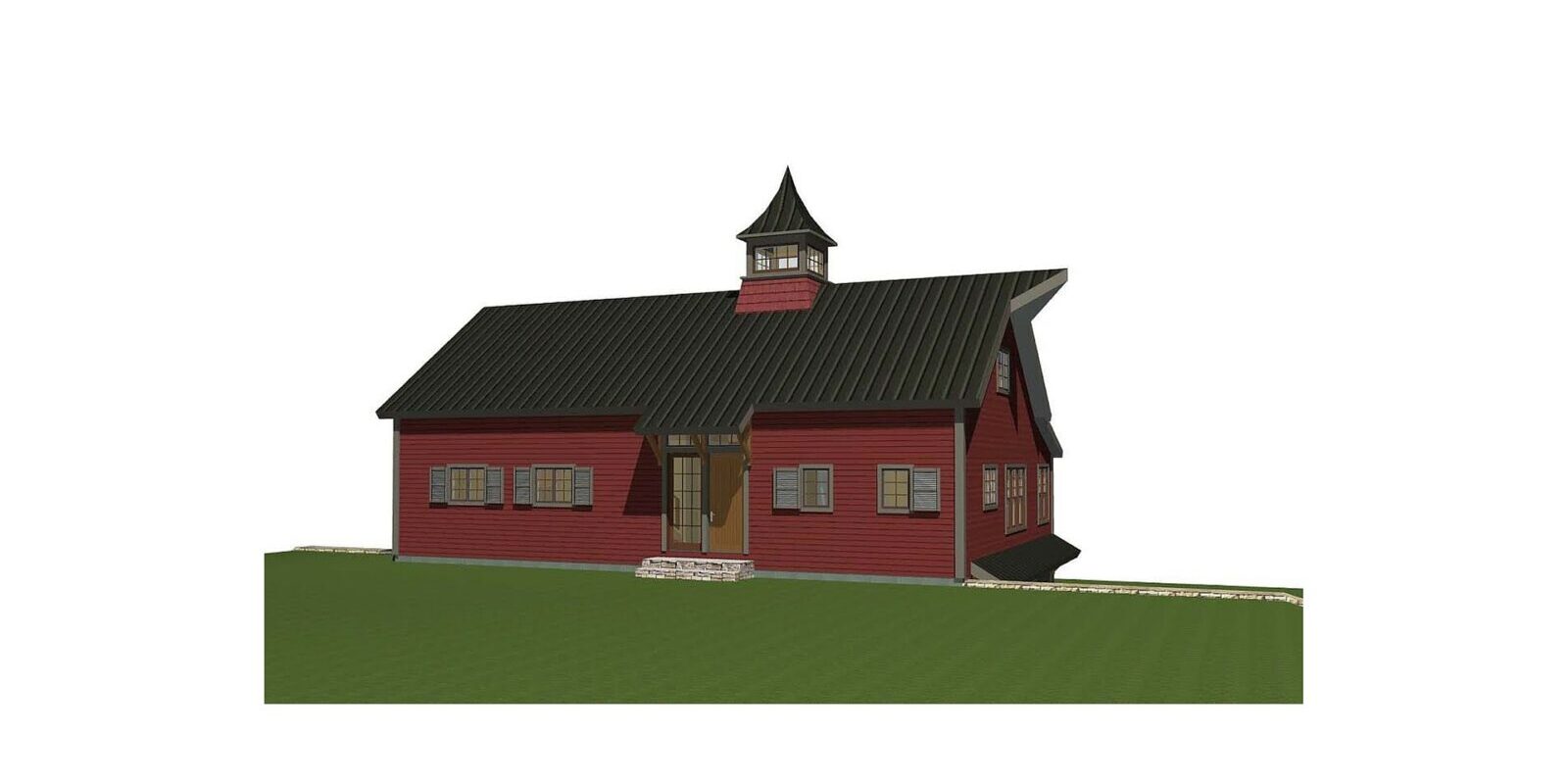 Stone Mountain Front Elelvation Banner Stone Mountain Barn Home