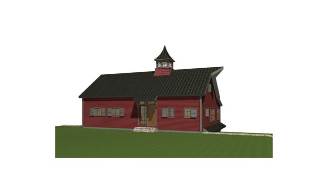 Stone Mountain Front Elelvation Banner Stone Mountain Barn Home
