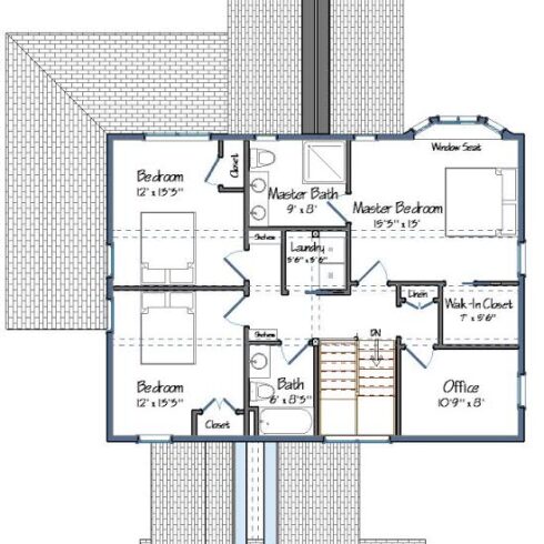 The Alexandria Level Two Floor Plan