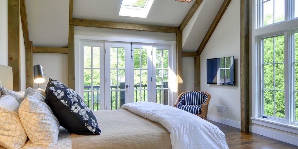 East Hampton Bedroom Modern East Hampton Barn Home Bedroom
