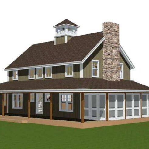 Merrimack Farmhouse Front Elelvation