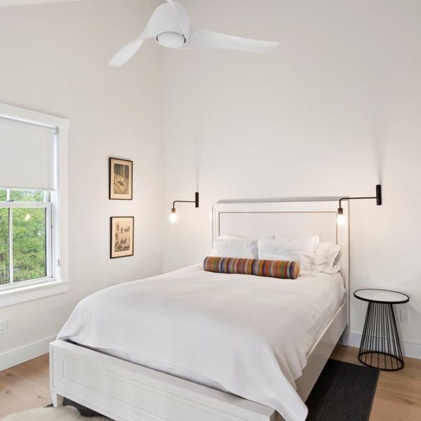East Hampton Contemporary Home Bedroom