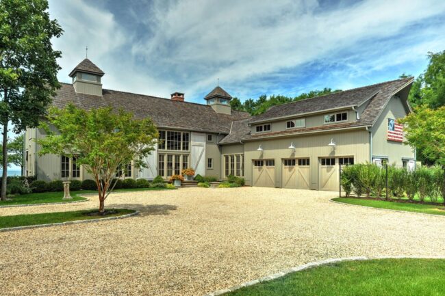 Southold Exterior w Ocean in Background Southold Barn House