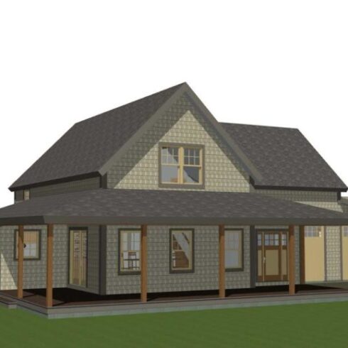Main Street Farmhouse Rendering One