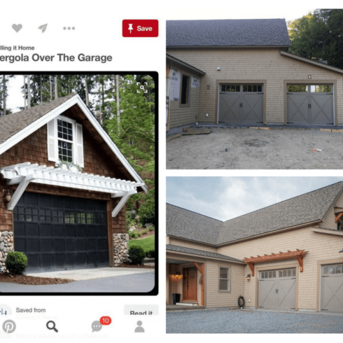 Garage Door Pergola Process