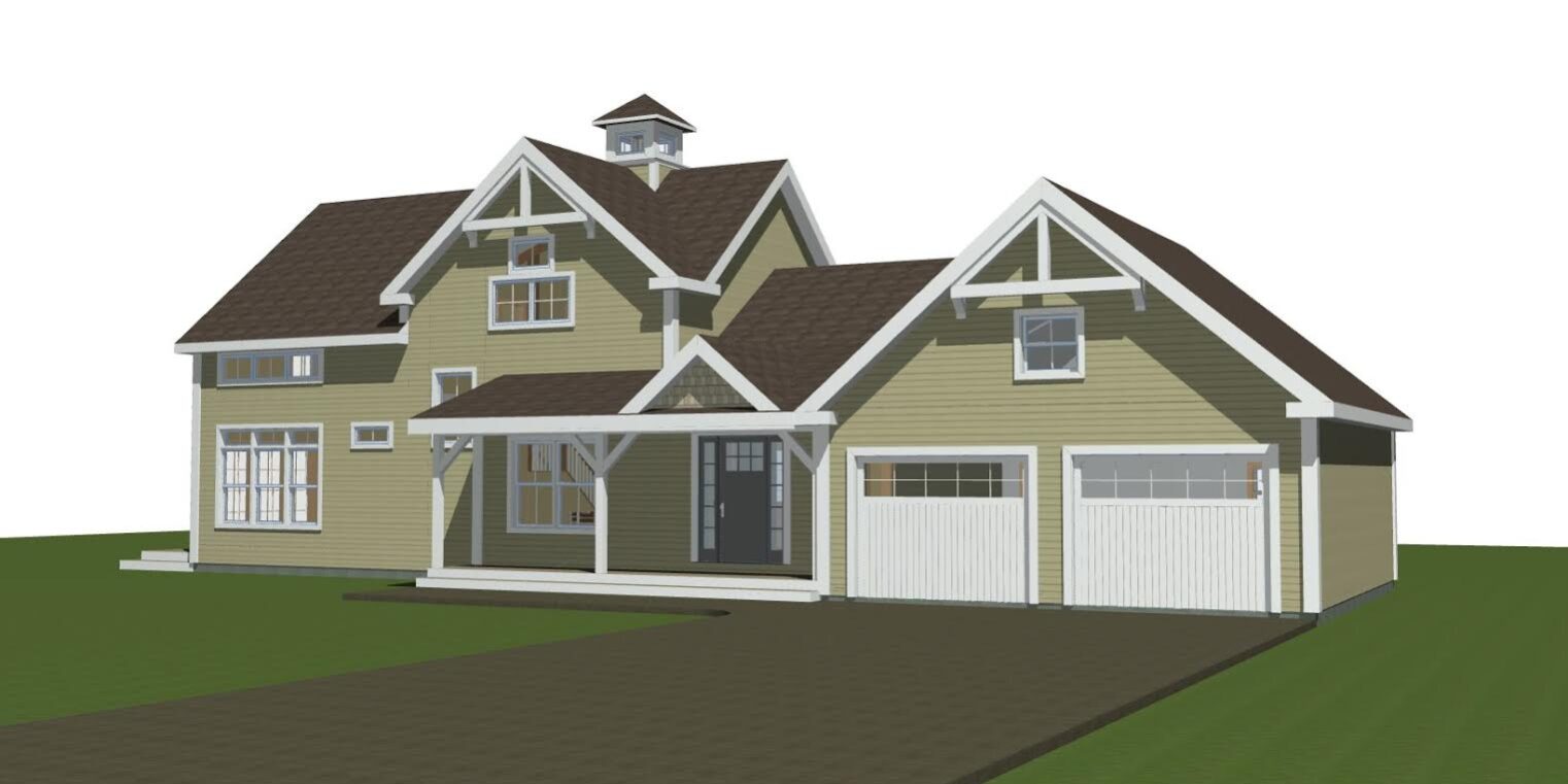 Ryegate Front Farmhouse Plan Ryegate