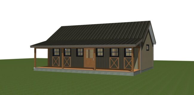 Yankee Barn Small House Plan