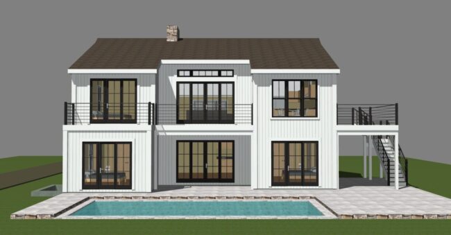 Partial Post and Beam Home Plans