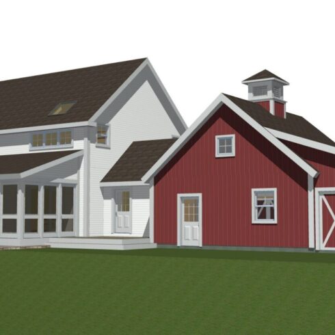 Clare Farmhouse Exterior Back 2