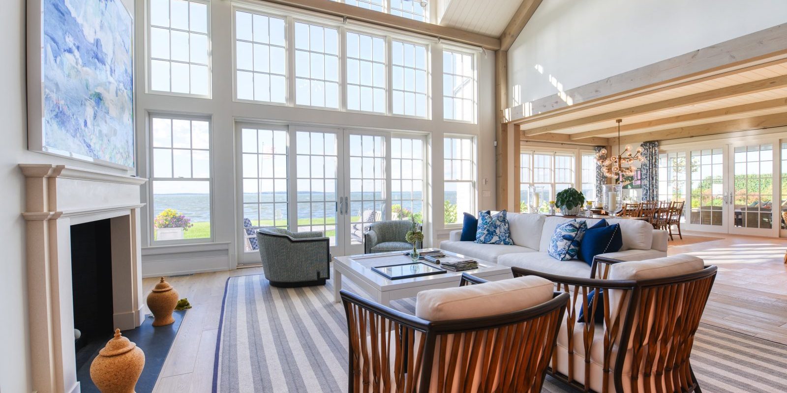 Summer Wind Living Room coastal building
